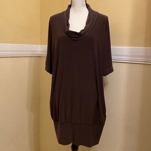 Tiana B. Ladies Tunic/ Dress; Large; Brown; LNWOT.